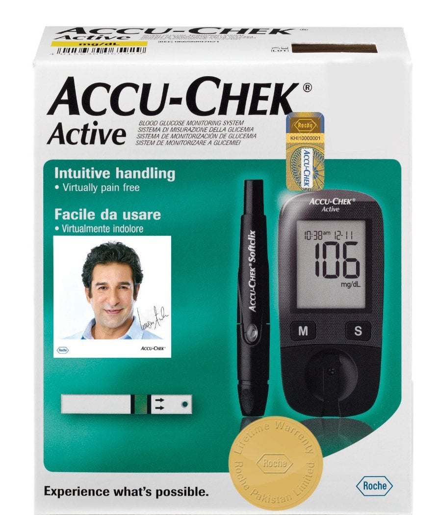 Accu Chek Active Glucometer Device With 10 Strip Free Pharmago